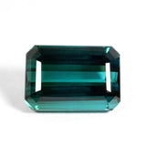 Blue Green Emerald Cut Brazilian Tourmaline 9.84 Ct Kris Averi