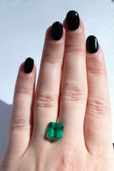 Colombian Green Emerald Cut Emerald 4.17 Ct Kris Averi