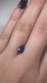 Blue Pear Sri Lanka Sapphire 0.93 Carats, 8x4.85x3.15mm