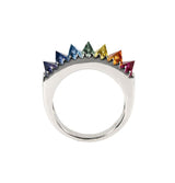 Prism Thorn Ring in Rainbow Sapphire Kris Averi
