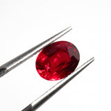 Red Oval Ruby 2.51 Ct Kris Averi