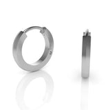 Acies Edge Hoop Earrings Kris Averi Sterling Silver
