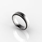 Aedis Zenith Band Ring with Black Diamond Pave Kris Averi