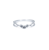 Arcus Crux Ring with Grey Diamonds Kris Averi Sterling Silver 4