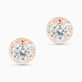 Arcus Halo Stud Earrings with White Diamonds Kris Averi