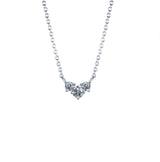 Arcus Swerve Pendant with Grey Diamonds Kris Averi Sterling Silver