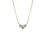 Arcus Swerve Pendant with Grey Diamonds Kris Averi Yellow Gold