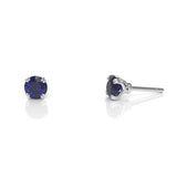 Arcus Vine Stud Earrings with Sapphires Kris Averi Sterling Silver