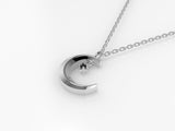 Astria Luna Charm Pendant with a Black Diamond Kris Averi