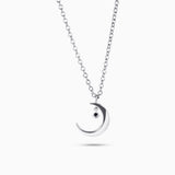 Astria Luna Charm Pendant with a White Diamond Kris Averi