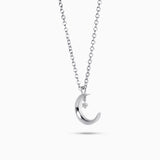 Astria Luna Charm Pendant with a White Diamond Kris Averi