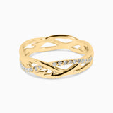 Clotho Knot Ring with White Diamonds Kris Averi