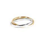 Clotho Weaver Ring Kris Averi Yellow and White Gold 4