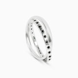 Clotho Weaver Ring with Black Diamonds Kris Averi