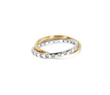 Clotho Weaver Ring with White Diamonds Kris Averi Mixed Metal 4