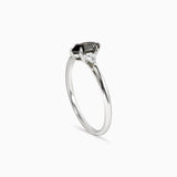 Dione Hex Multi-stone Ring with Grey and White Diamonds Kris Averi