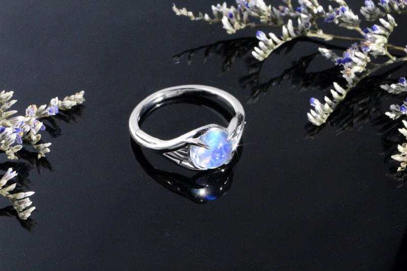 Engagement Ring with Moonstone in Branches Kris Averi 