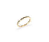 Interlock Liminal Band Ring with White Diamonds Kris Averi