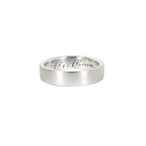 Matte Steel Band Ring Kris Averi Sterling Silver 4