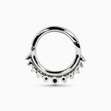 Melia Bead Nose Ring with Cubic Zirconia Kris Averi