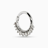 Melia Bead Nose Ring with Cubic Zirconia Kris Averi