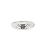 Niyol Hexi Ring with Grey and White Diamonds Kris Averi Sterling Silver 4