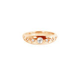 Niyol Orb Ring with White Diamonds Kris Averi Rose Gold 4