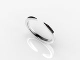 Open Talos Ring with Black Diamonds Kris Averi