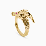 Sauvage Mizuchi Ring with Ruby Kris Averi