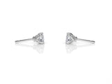 Single Arcus Vine Stud Earring with a White Diamond Kris Averi