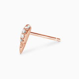 Single Talos Stud Earring with White Diamonds Kris Averi