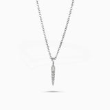 Talos Pendant with White Diamonds Kris Averi Sterling Silver 1.1mm, 18"
