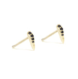 Talos Stud Earrings with Black Diamonds Kris Averi