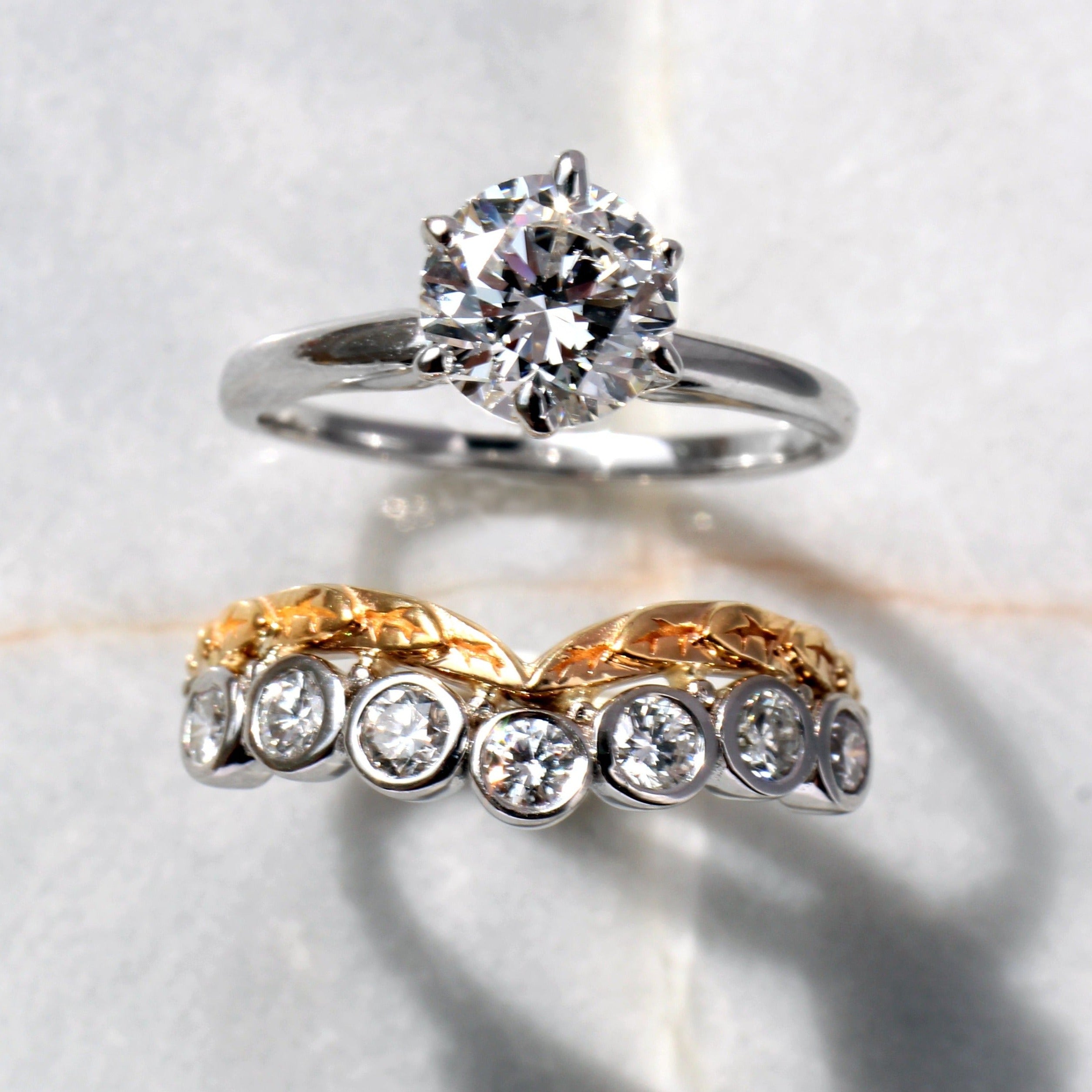 Two tone wedding ring sets 60 photos - Astyledwedding.com Two tone wedding ring sets 60 photos - Astyledwedding.com