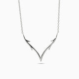 Valk Apex Pendant Kris Averi White Gold 1.1mm, 18"