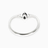 Valk Apex Ring with a Black Spinel and White Diamond Kris Averi