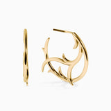 Valk Briar Hoop Earrings Kris Averi Yellow Gold