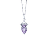 Valk Briar Pendant with an Amethyst and Grey Diamonds Kris Averi Sterling Silver