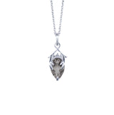 Valk Briar Pendant with Smokey Quartz and White Diamonds Kris Averi Sterling Silver