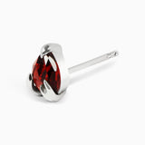 Valk Dew Stud Earrings with Garnets Kris Averi