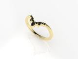 Valk Eir Band Ring with Black Diamonds Kris Averi