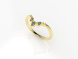 Valk Eir Band Ring with Opals and White Diamonds Kris Averi