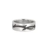 Valk Enclosed Briar Band Ring with Black Diamonds Kris Averi White Gold 4
