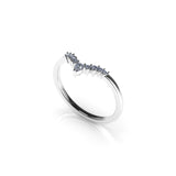 Valk Eos Band Ring with White Diamonds Kris Averi