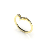 Valk Eos Band Ring with White Diamonds Kris Averi