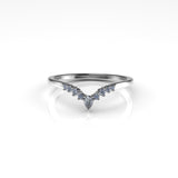 Valk Eos Band Ring with White Diamonds Kris Averi White Gold 4