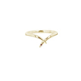 Valk Fused Radix Ring with a Ruby Point Kris Averi Yellow Gold 4