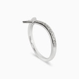 Valk Fused Radix Ring with White Diamond Pave Kris Averi