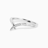Valk Fused Radix Ring with White Diamond Pave Kris Averi