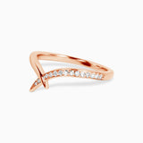 Valk Fused Radix Ring with White Diamond Pave Kris Averi